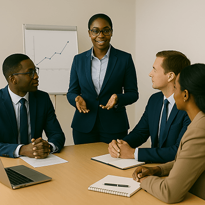 administração e gestão empresarial reunião
